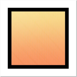 Sunrise Gradient Stripes Posters and Art